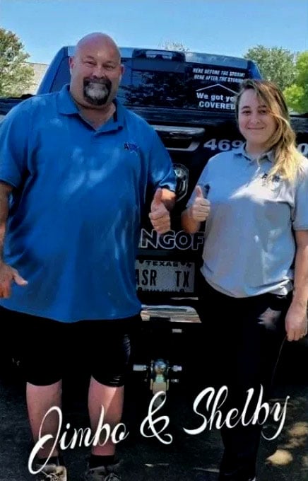 Jimbo and Shelby: Fort Worth roofers
