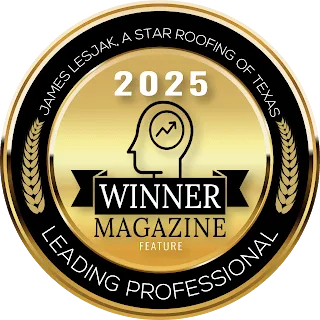 2025 Winner Magazine medal for A Star Roofing of Texas