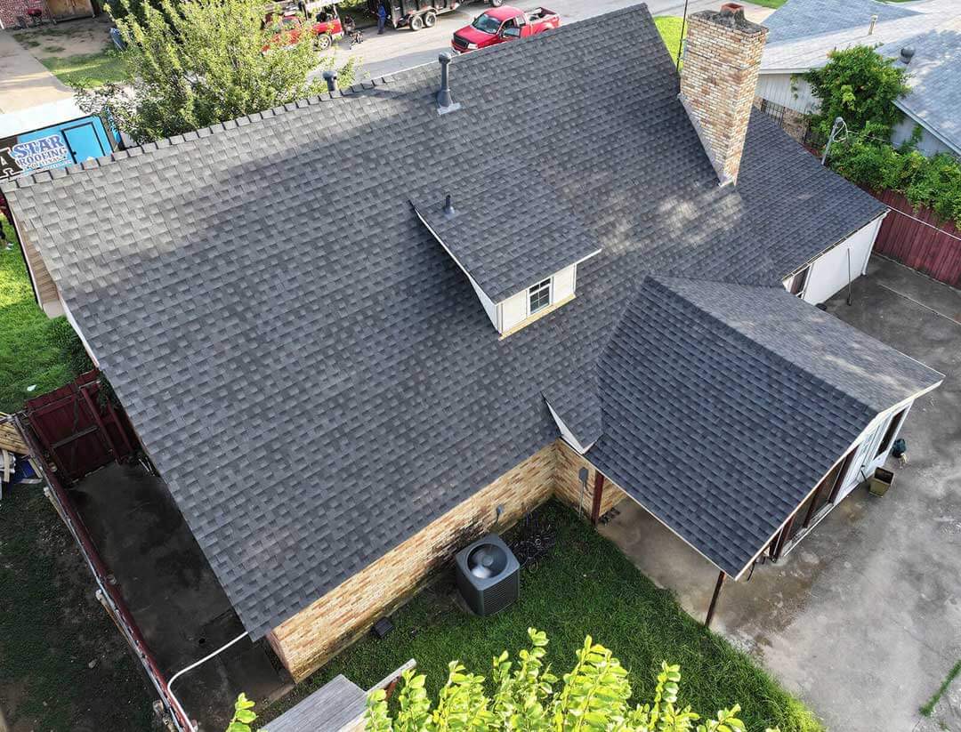 house with a new roof in Grapevine